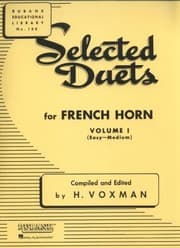 Tapa de Selected Duets for French Horn Volume I
            
                Rubank Educational Library