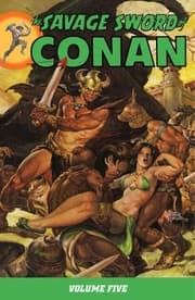 Tapa de The Savage Sword Of Conan Volume 5