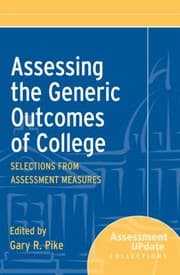 Tapa de Assessing The Generic Outcomes Of College Selections From Assessment Measures