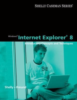 Tapa de Windows Internet Explorer 8 Introductory Concepts And Techniques