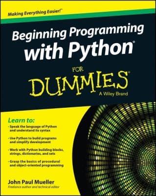Tapa de Beginning Programming With Python For Dummies