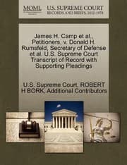 Tapa de James H Camp Et Al Petitioners