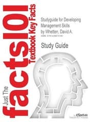 Tapa de Outlines  Highlights for Developing Management Skills by David A Whetten