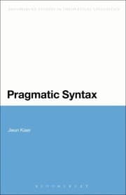 Tapa de Pragmatic Syntax