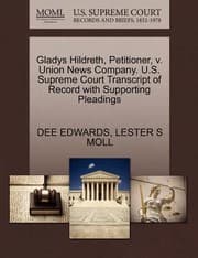 Tapa de Gladys Hildreth Petitioner