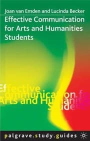 Tapa de Effective Communication For Arts And Humanities Students