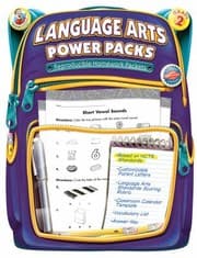 Tapa de Language Arts Power Packs Reproducible Homework Packets