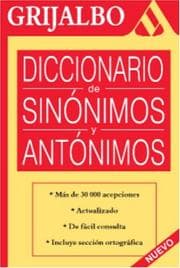 Tapa de Diccionario de Sinónimos y Antónimos