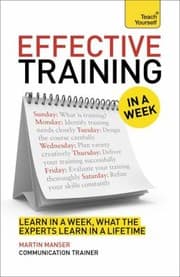 Tapa de Effective Training In A Week A Teach Yourself Guide