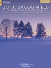 Tapa de John Jacob Niles Christmas Carols And Songs 12 Selections Including 6 New Arrangements Of Appalachian Carols