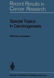 Tapa de Special Topics In Carcinogenesis Symposium Of The Gesellschaft Zur Bekampfung