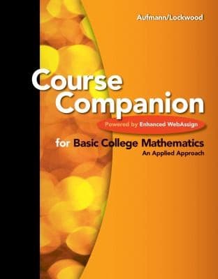 Tapa de Course Companion For Basic College Mathematics Powered By Enhanced Webassign