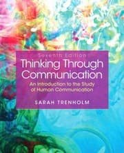 Tapa de Thinking Through Communication An Introduction To The Study Of Human Communication