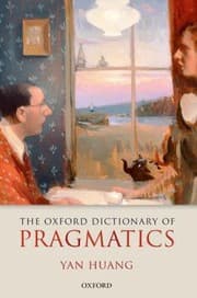 Tapa de The Oxford Dictionary Of Pragmatics