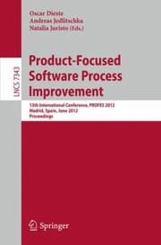 Tapa de Productfocused Software Process Improvement 13th International Conference Proceedings