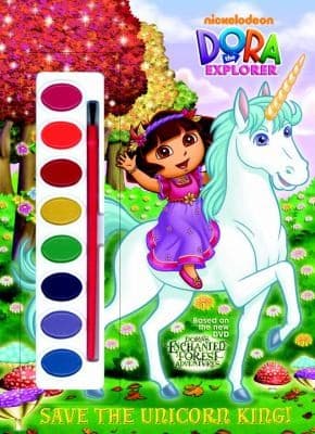 Tapa de Dora The Explorer Paint Box Book