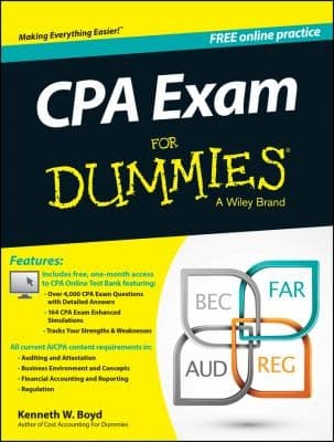 Tapa de Cpa Exam Premier For Dummies