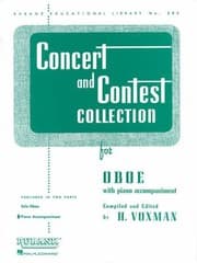 Tapa de Concert and Contest Collection for Oboe
            
                Rubank Educational Library