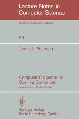 Tapa de Computer Programs For Spelling Correction An Experiment In Program Design
