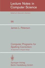 Tapa de Computer Programs For Spelling Correction An Experiment In Program Design