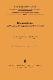 Tapa de Rheumatismus ALS Problem Der Experimentellen Medizin
            
                Der Rheumatismus