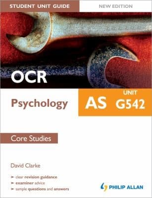 Tapa de Ocr As Psychology Student Unit Guide