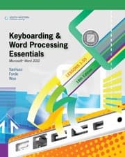 Tapa de Keyboarding Word Processing Essentials Microsoft Word 2010 Lessons 155