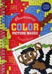 Tapa de Awesome Color Picture Mazes With Colored Pencils