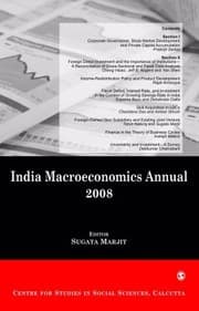 Tapa de Indian Macroeconomics Annual 2008