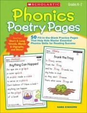 Tapa de Phonics Poetry Pages Grades K2
