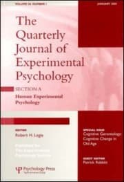 Tapa de Cognitive Gerontology Cognitive Change In Old Age A Special Issue Of Quarterly Journal Of Experimental Psychology Section A Human Experimental Psychology