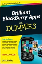 Tapa de Brilliant Blackberry Apps For Dummies