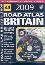 Tapa de Aa Road Atlas Britain 2009