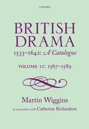 Tapa de British Drama 1533 1642 A Catalogue
