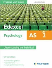 Tapa de Edexcel As Psychology Student Unit Guide