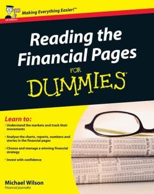 Tapa de Reading The Financial Pages For Dummies