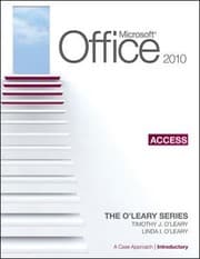 Tapa de Microsoft Office Access 2010 A Case Approach