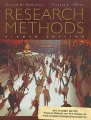 Tapa de Research Methods Apa Edition