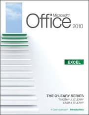 Tapa de Microsoft Office Excel 2010 A Case Approach Introductory