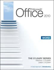 Tapa de Microsoft Office Word 2010 A Case Approach Introductory