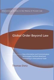 Tapa de Global Order Beyond Law An Empirical Legal Study Of Crossborder Contract Governance