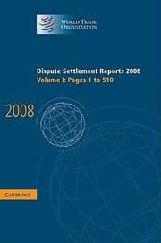 Tapa de Dispute Settlement Reports 2008