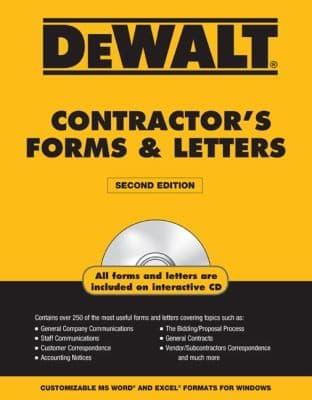 Tapa de Dewaltcontractors Forms Letters