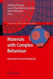 Tapa de Materials With Complex Behaviour Modelling Simulation Testing And Applications