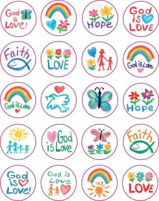 Tapa de Faith Shape Stickers
            
                Shape Stickers
