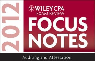 Tapa de Wiley Cpa Examination Review Focus Notes