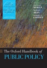 Tapa de The Oxford Handbook Of Public Policy