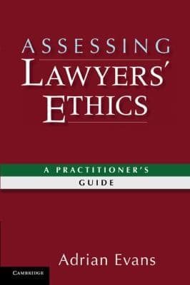 Tapa de Assessing Lawyers Ethics A Practitioners Guide