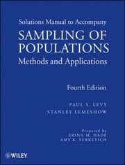 Tapa de Sampling Of Populations Methods And Applications Solutions Manual