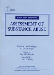 Tapa de Buros Desk Reference Assessment Of Substance Abuse